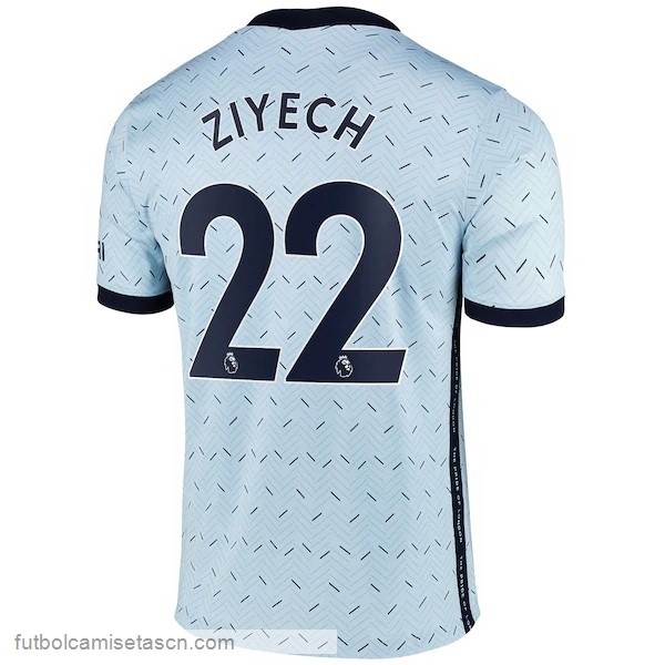 Camiseta Chelsea NO.22 Ziyech 2ª 2020/21 Azul